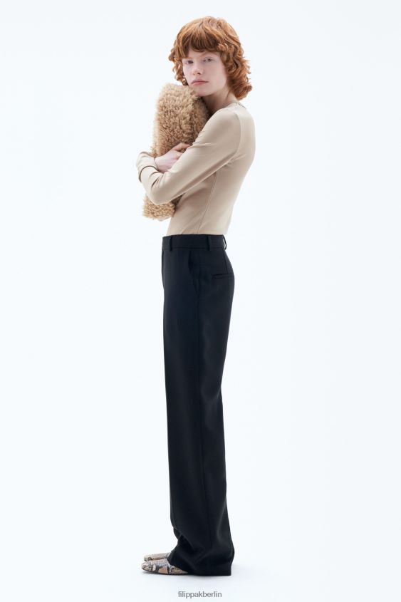 Filippa K L8HHT109 Bekleidung Schwarz Frauen Hutton-Hose