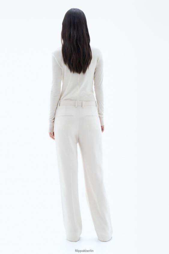 Filippa K L8HHT110 Bekleidung Elfenbein Frauen Hutton-Hose