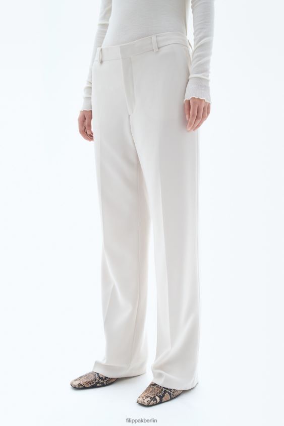 Filippa K L8HHT110 Bekleidung Elfenbein Frauen Hutton-Hose