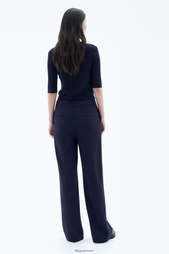 Filippa K L8HHT111 Bekleidung Marine Frauen Hutton-Hose