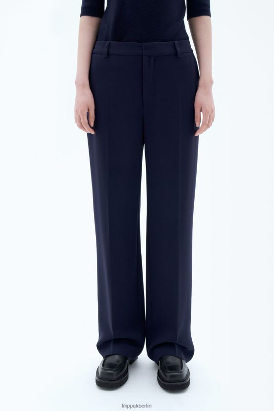 Filippa K L8HHT111 Bekleidung Marine Frauen Hutton-Hose