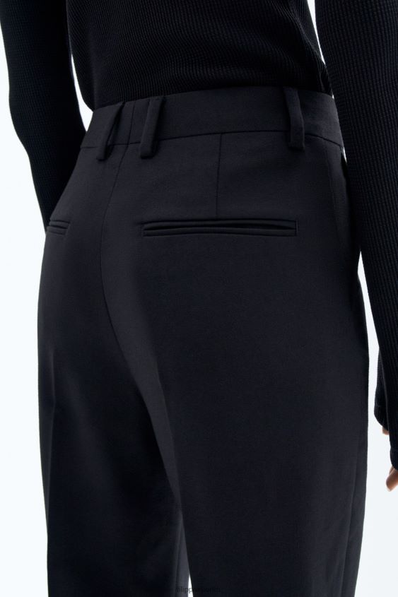 Filippa K L8HHT112 Bekleidung Schwarz Frauen Cara-Flanellhose