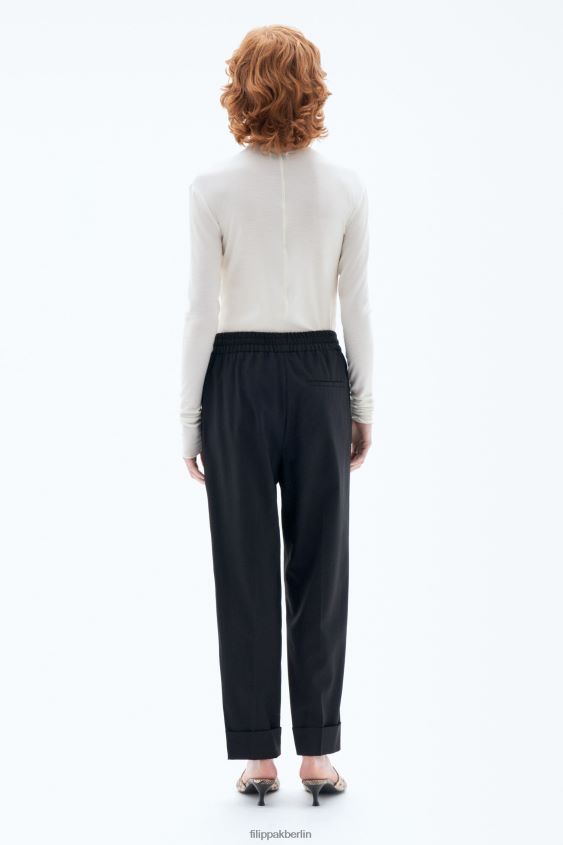 Filippa K L8HHT113 Bekleidung Schwarz Frauen Franca coole Wollhose