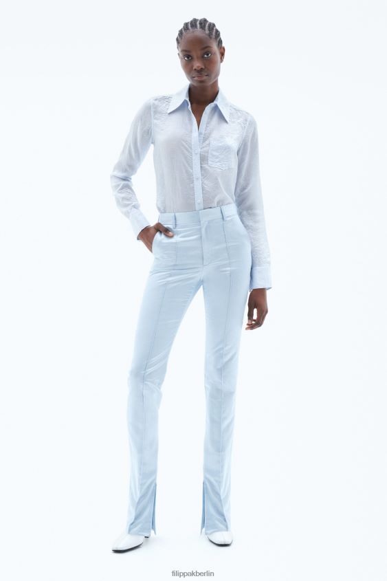 Filippa K L8HHT115 Bekleidung Eisblau Frauen schmale Hose
