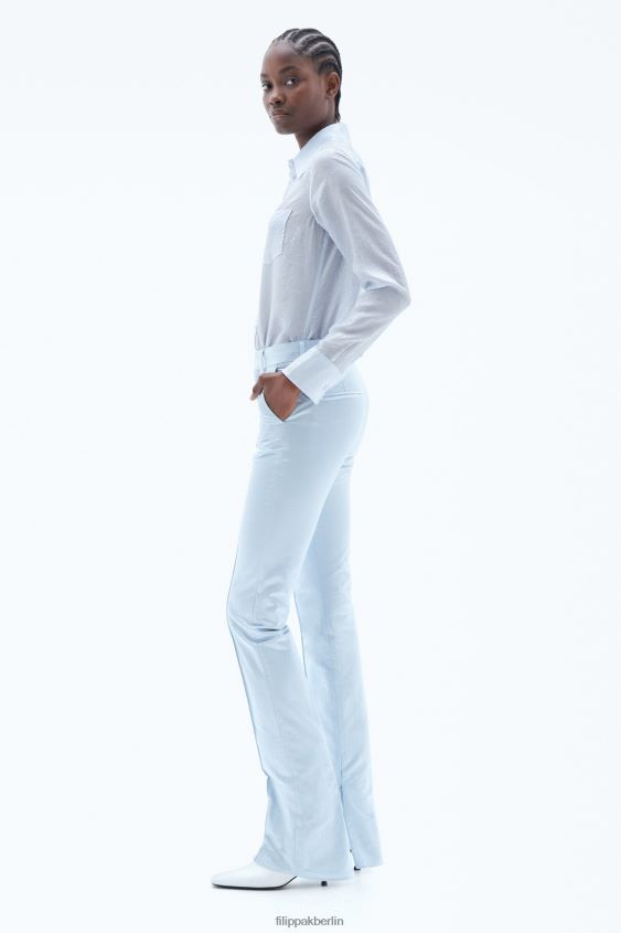 Filippa K L8HHT115 Bekleidung Eisblau Frauen schmale Hose