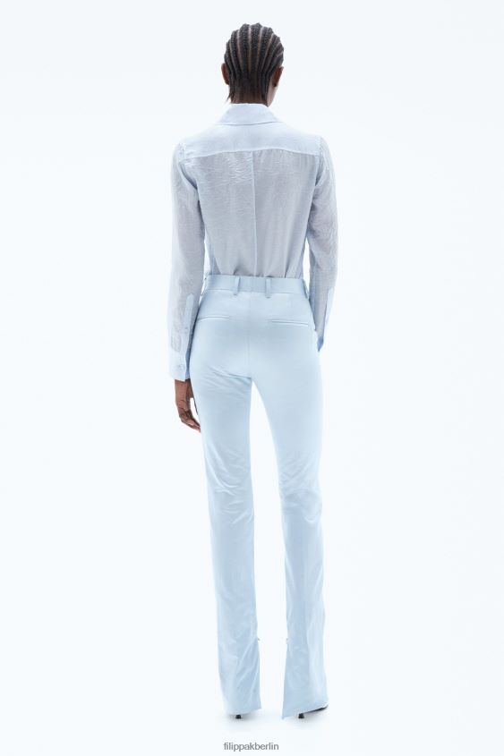 Filippa K L8HHT115 Bekleidung Eisblau Frauen schmale Hose