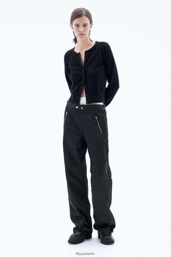 Filippa K L8HHT116 Bekleidung Schwarz Frauen Hose mit Reißverschluss