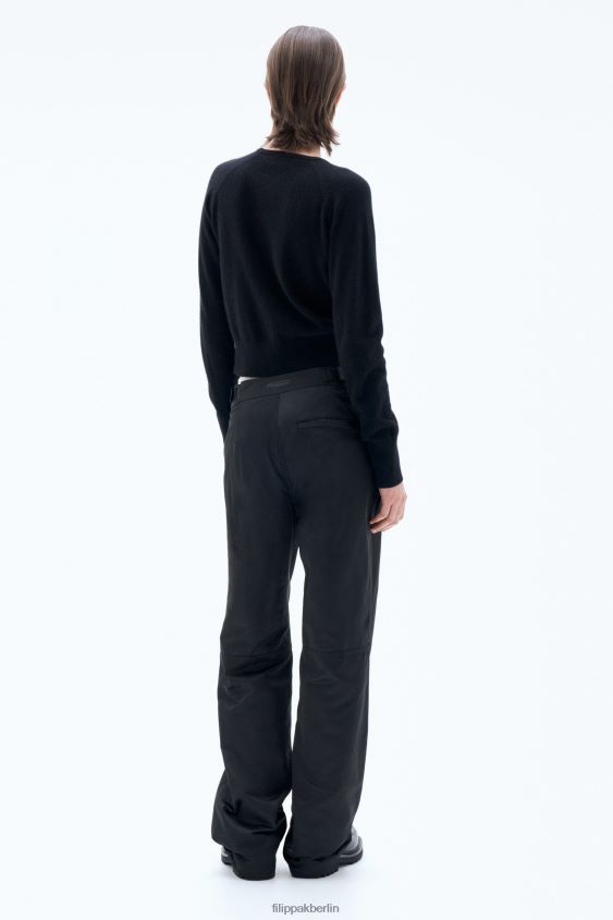 Filippa K L8HHT116 Bekleidung Schwarz Frauen Hose mit Reißverschluss