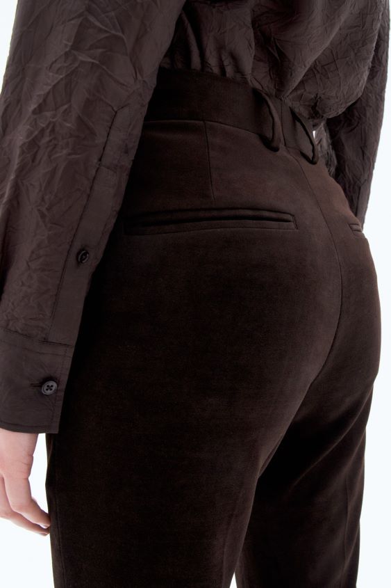 Filippa K L8HHT120 Bekleidung dunkle Schokolade Frauen Schmale Moleskin-Hose