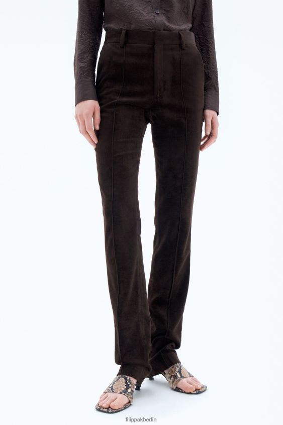 Filippa K L8HHT120 Bekleidung dunkle Schokolade Frauen Schmale Moleskin-Hose