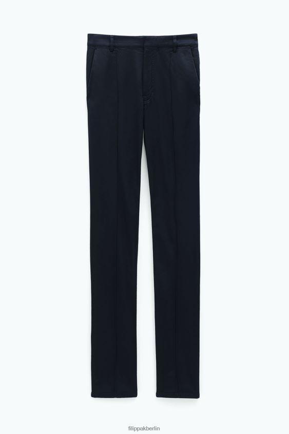 Filippa K L8HHT93 Bekleidung Schwarz Frauen schmale Satinhose