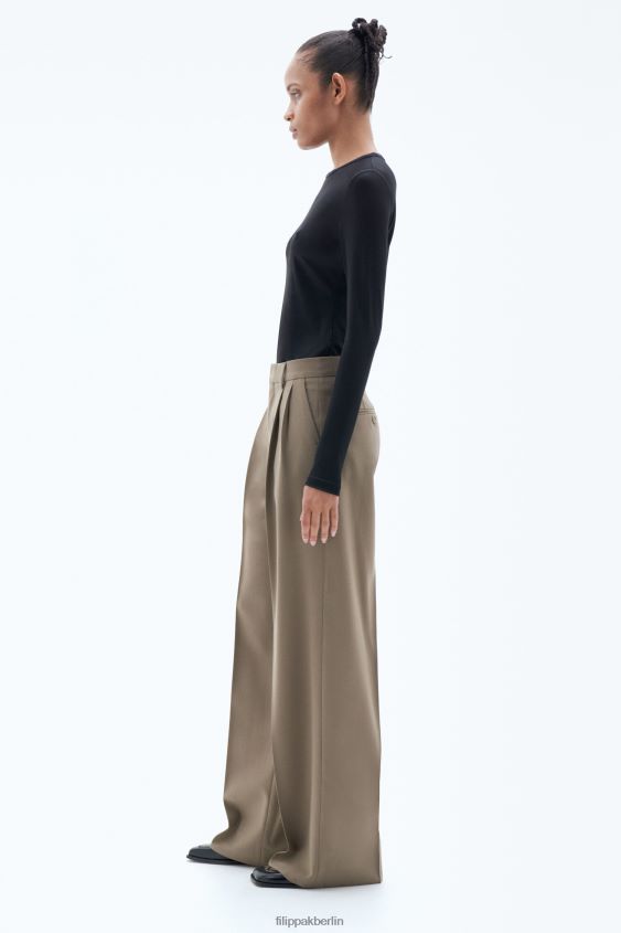 Filippa K L8HHT96 Bekleidung Nougat Frauen Darcey-Wollhose