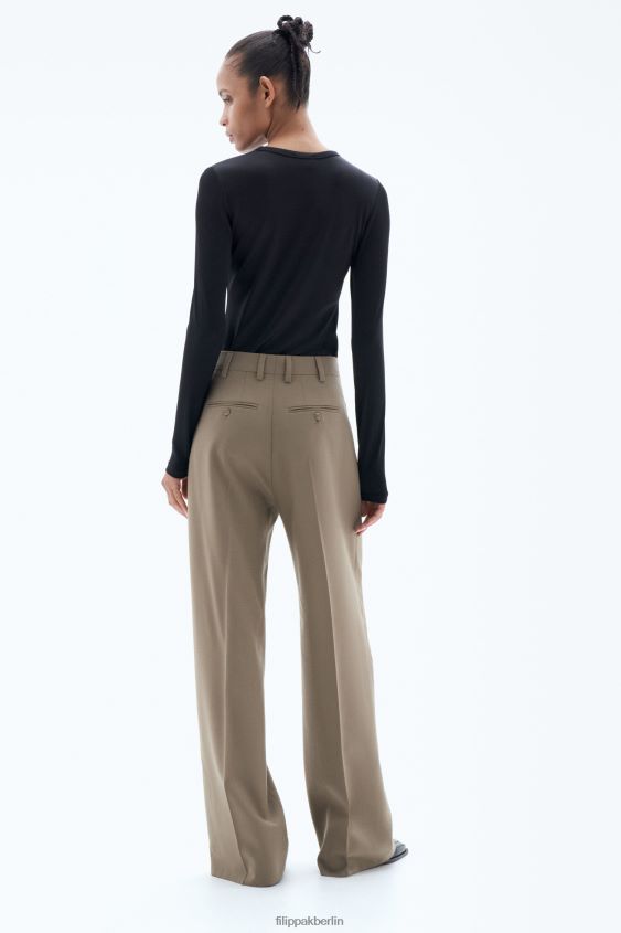 Filippa K L8HHT96 Bekleidung Nougat Frauen Darcey-Wollhose
