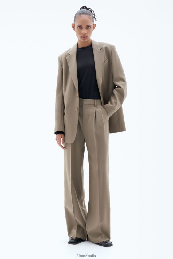 Filippa K L8HHT96 Bekleidung Nougat Frauen Darcey-Wollhose