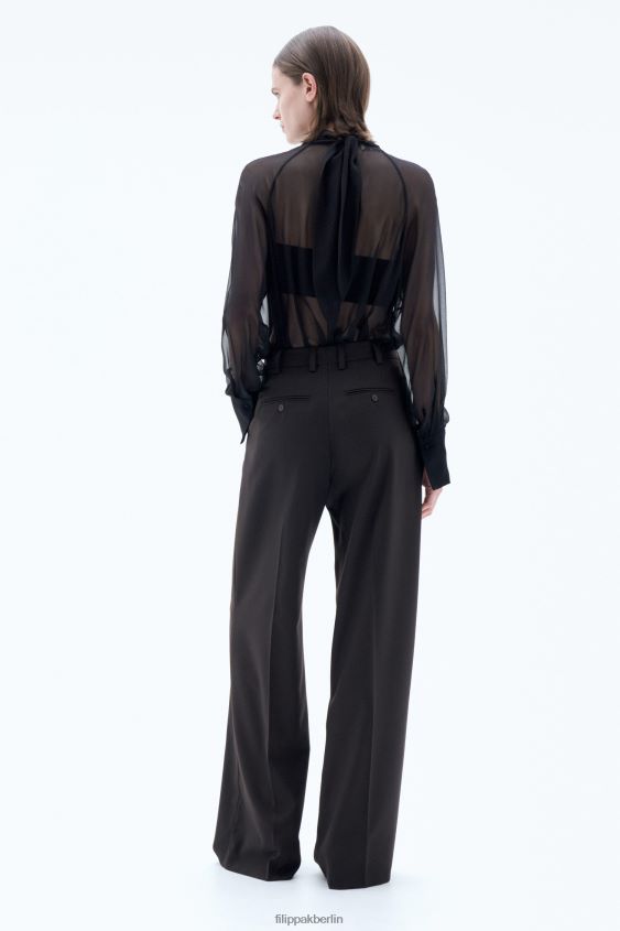 Filippa K L8HHT97 Bekleidung dunkle Schokolade Frauen Darcey-Wollhose