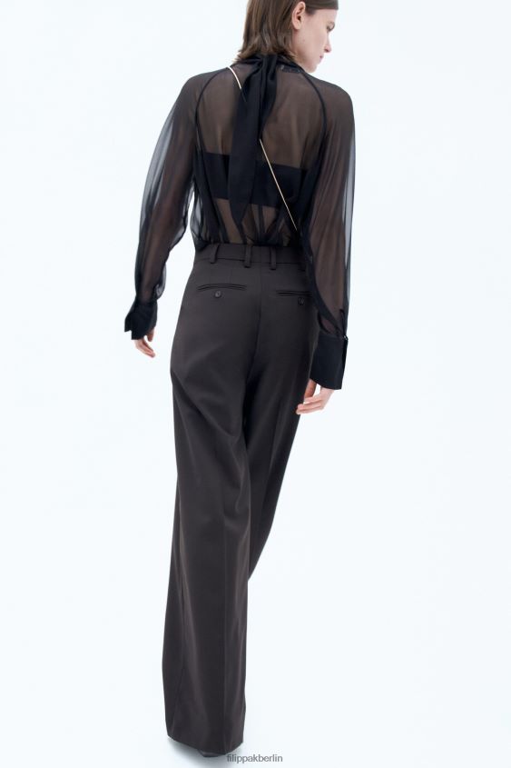 Filippa K L8HHT97 Bekleidung dunkle Schokolade Frauen Darcey-Wollhose