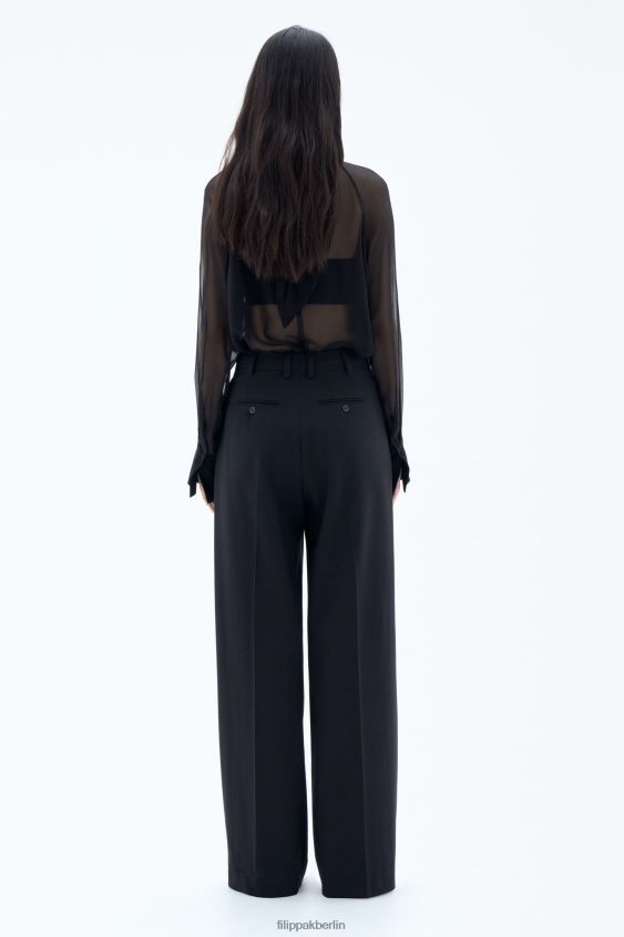 Filippa K L8HHT99 Bekleidung Schwarz Frauen Darcey-Wollhose