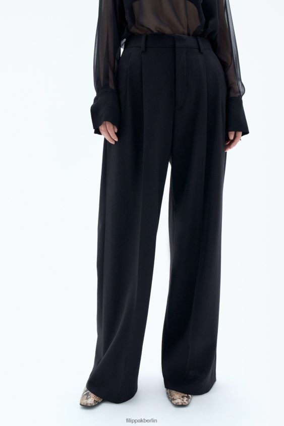 Filippa K L8HHT99 Bekleidung Schwarz Frauen Darcey-Wollhose
