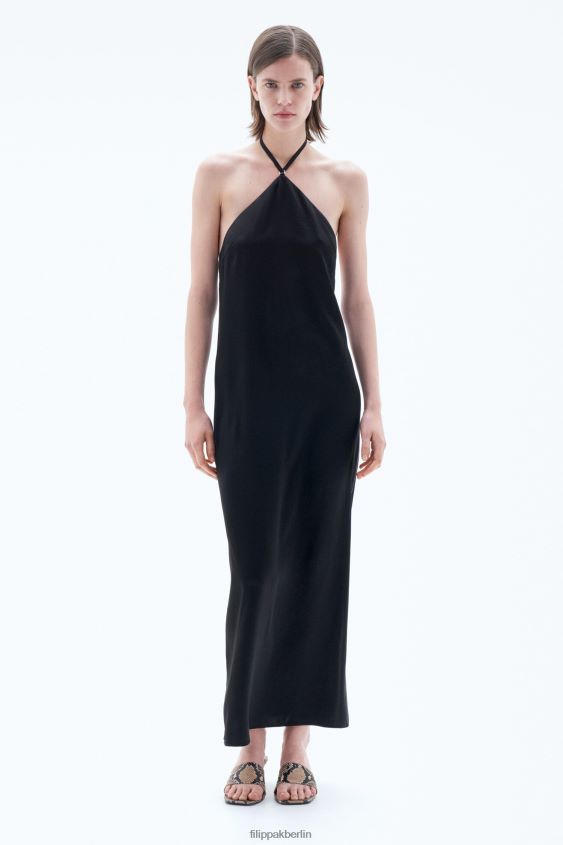 Filippa K L8HHT208 Bekleidung Schwarz Frauen Kleid mit tiefem Rückenausschnitt