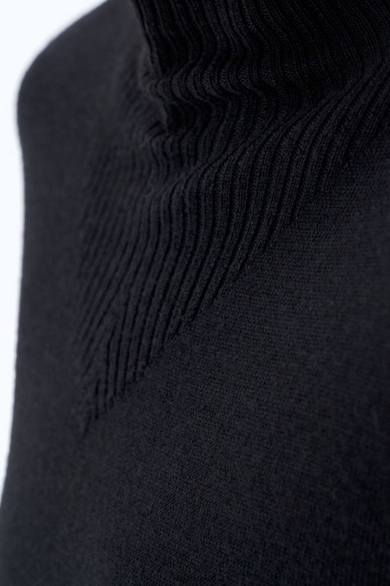 Filippa K L8HHT209 Bekleidung Schwarz Frauen Strickkleid mit Rollkragen