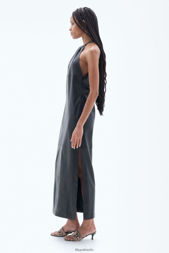 Filippa K L8HHT219 Bekleidung Schwarz Frauen Lederkleid