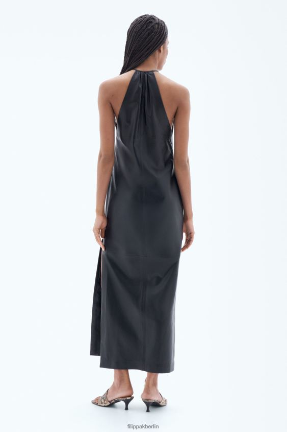 Filippa K L8HHT219 Bekleidung Schwarz Frauen Lederkleid