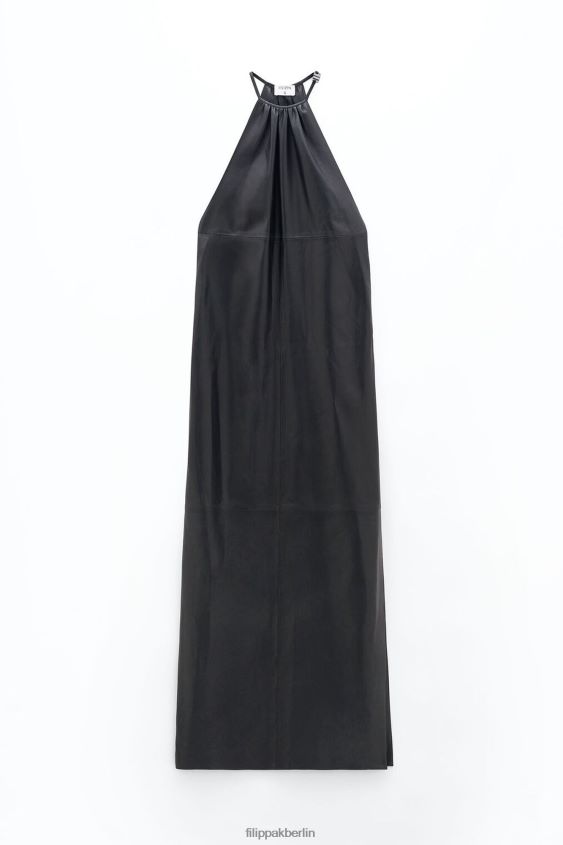 Filippa K L8HHT219 Bekleidung Schwarz Frauen Lederkleid