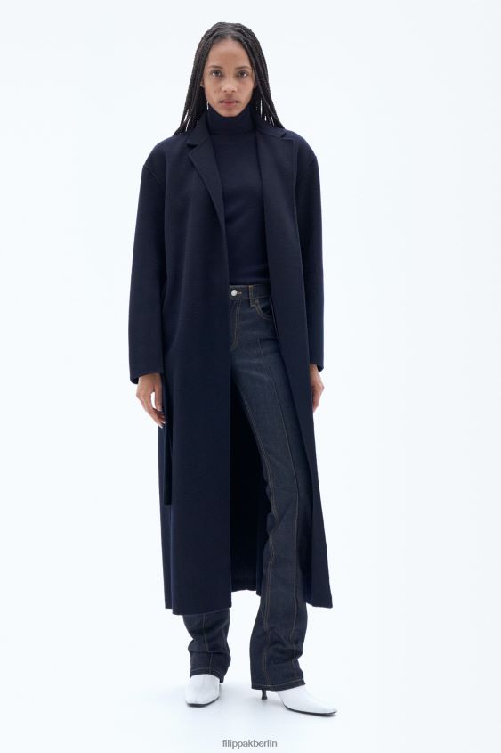 Filippa K L8HHT10 Bekleidung Marine Frauen Alexa Mantel
