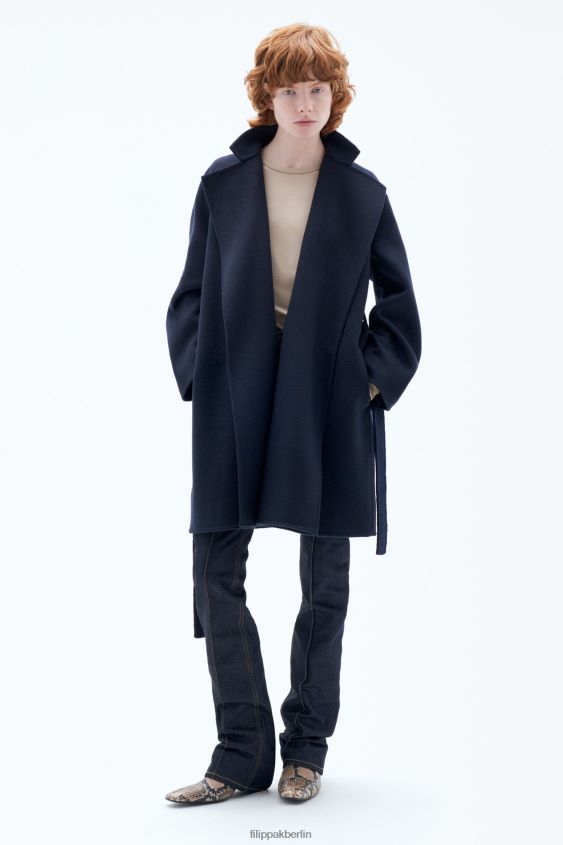 Filippa K L8HHT11 Bekleidung Marine Frauen Edina-Jacke