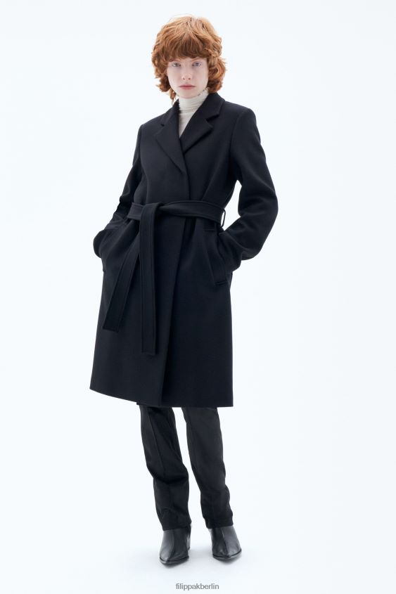 Filippa K L8HHT12 Bekleidung Schwarz Frauen Kaya-Mantel