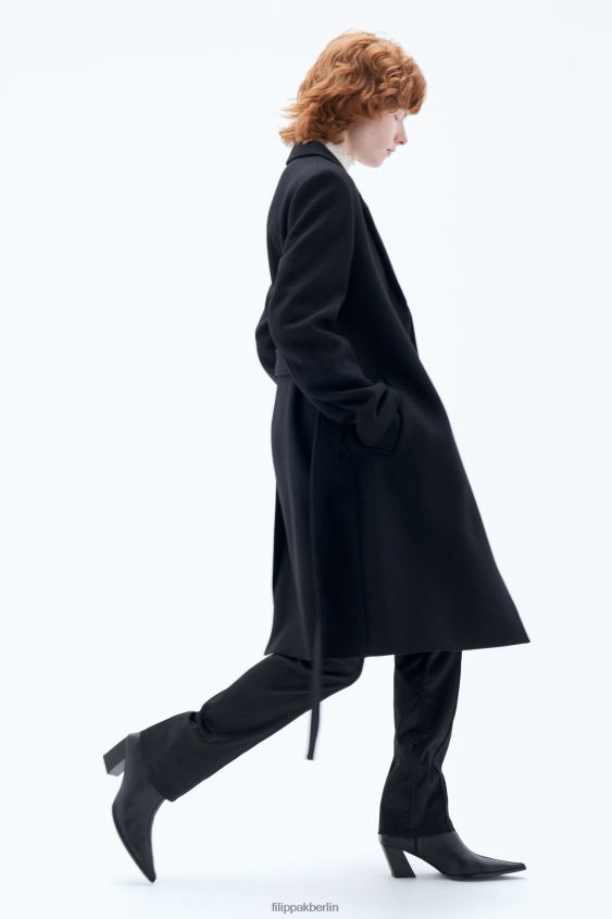 Filippa K L8HHT12 Bekleidung Schwarz Frauen Kaya-Mantel