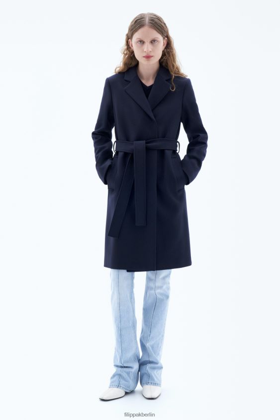 Filippa K L8HHT13 Bekleidung Marine Frauen Kaya-Mantel