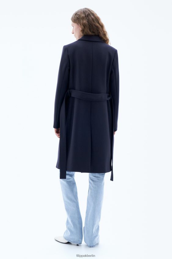 Filippa K L8HHT13 Bekleidung Marine Frauen Kaya-Mantel