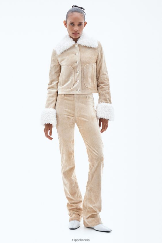 Filippa K L8HHT1 Bekleidung Sandbeige Frauen Cordjacke