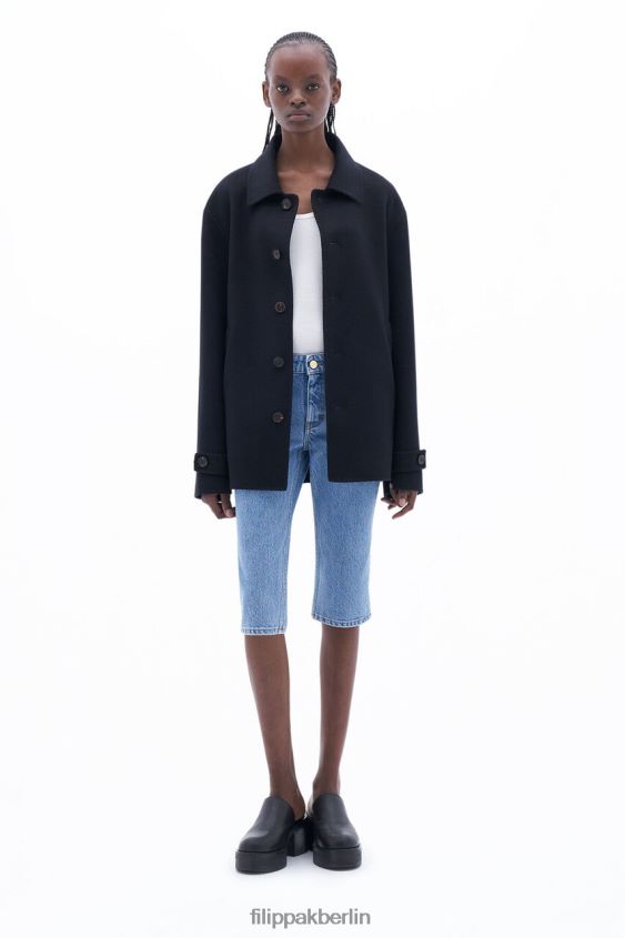 Filippa K L8HHT23 Bekleidung Schwarz Frauen Jacke aus Wollkaschmir