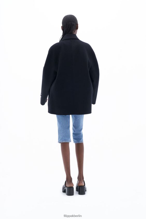 Filippa K L8HHT23 Bekleidung Schwarz Frauen Jacke aus Wollkaschmir