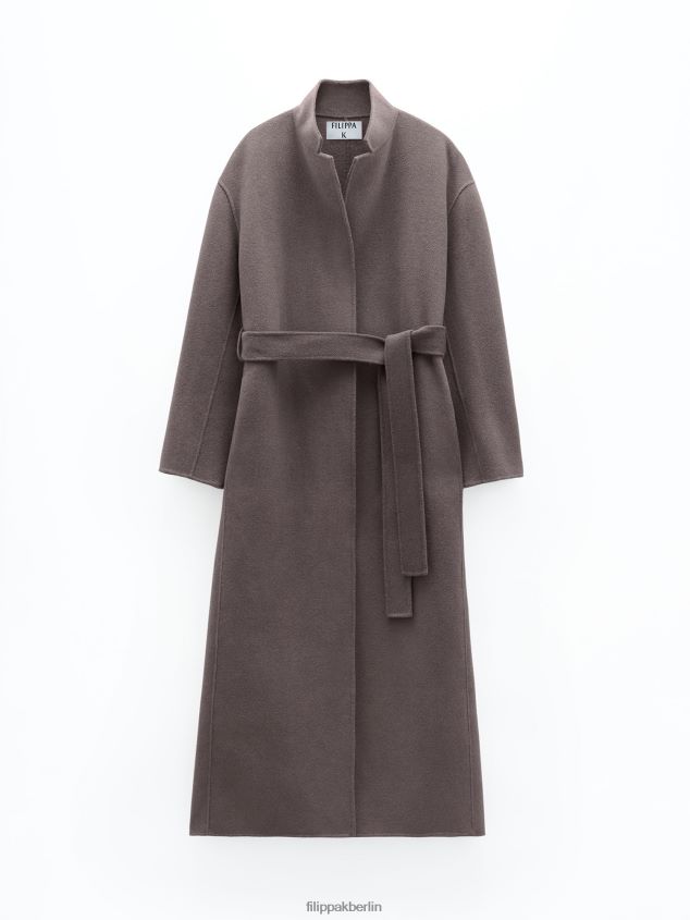 Filippa K L8HHT24 Bekleidung dunkles Taupe Frauen Alexa Mantel