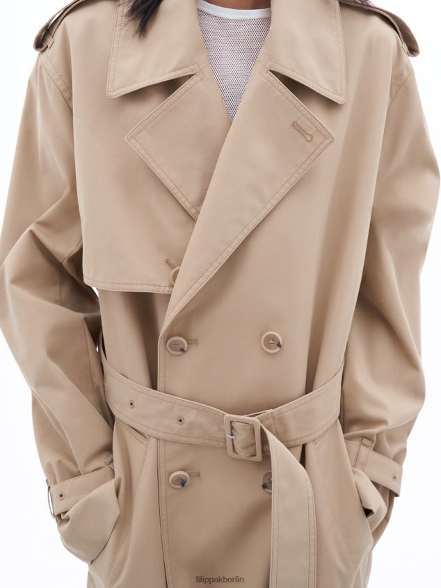 Filippa K L8HHT25 Bekleidung Sandbeige Frauen Regenmantel