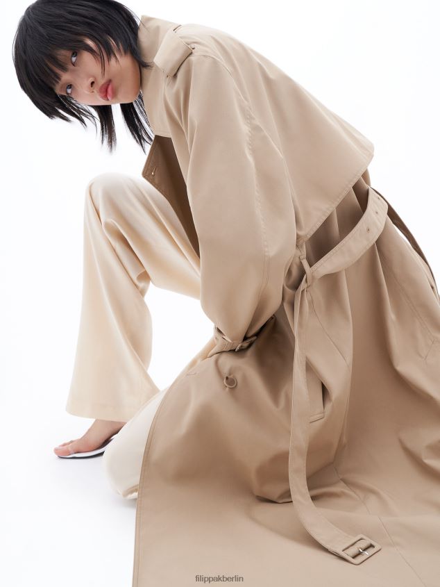 Filippa K L8HHT25 Bekleidung Sandbeige Frauen Regenmantel