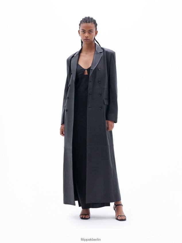 Filippa K L8HHT26 Bekleidung Schwarz Frauen Lederjacke