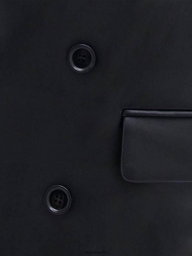 Filippa K L8HHT26 Bekleidung Schwarz Frauen Lederjacke