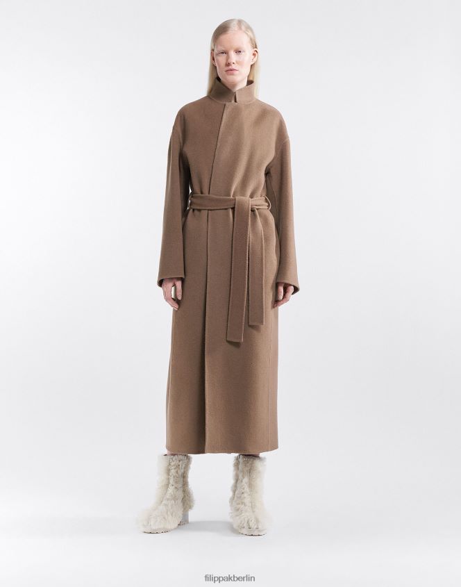 Filippa K L8HHT27 Bekleidung dunkles Khaki Frauen Alexa Mantel