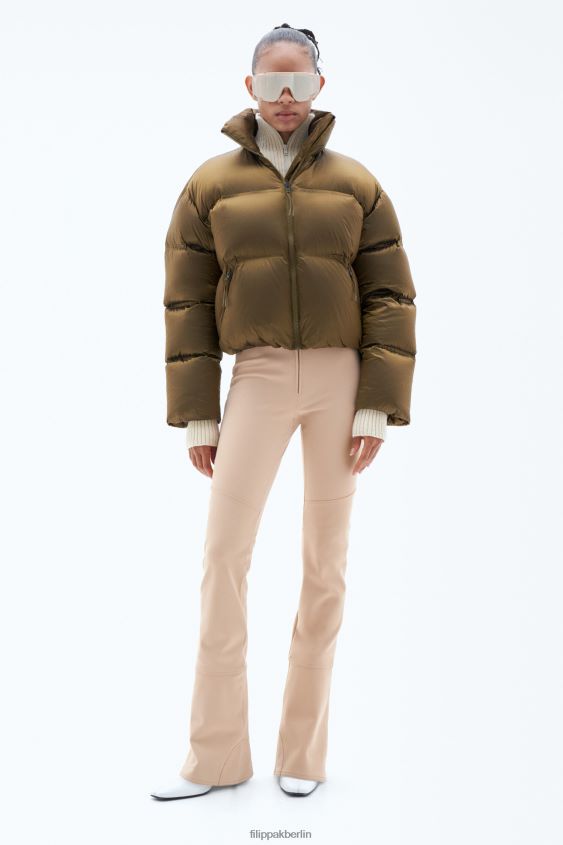 Filippa K L8HHT4 Bekleidung bronzegrün Frauen kurze Pufferjacke