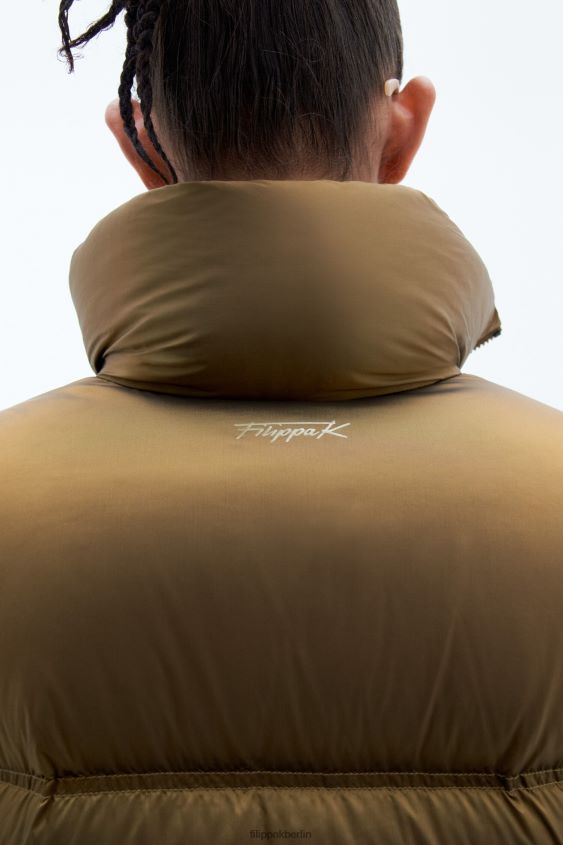 Filippa K L8HHT4 Bekleidung bronzegrün Frauen kurze Pufferjacke