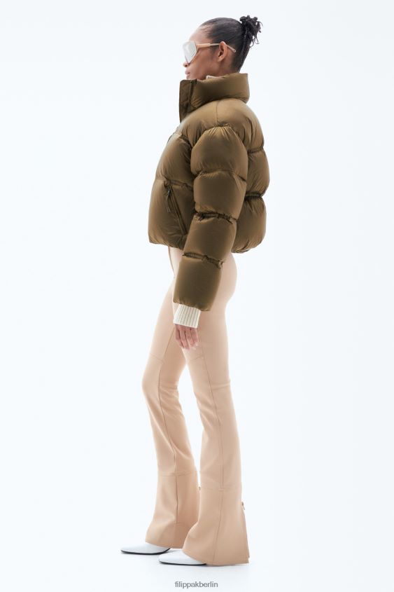 Filippa K L8HHT4 Bekleidung bronzegrün Frauen kurze Pufferjacke