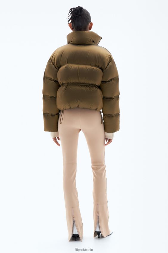 Filippa K L8HHT4 Bekleidung bronzegrün Frauen kurze Pufferjacke