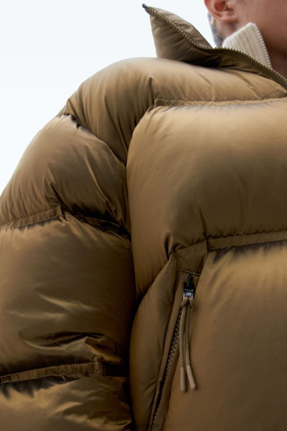 Filippa K L8HHT4 Bekleidung bronzegrün Frauen kurze Pufferjacke