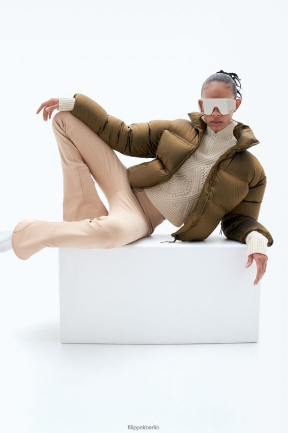 Filippa K L8HHT4 Bekleidung bronzegrün Frauen kurze Pufferjacke