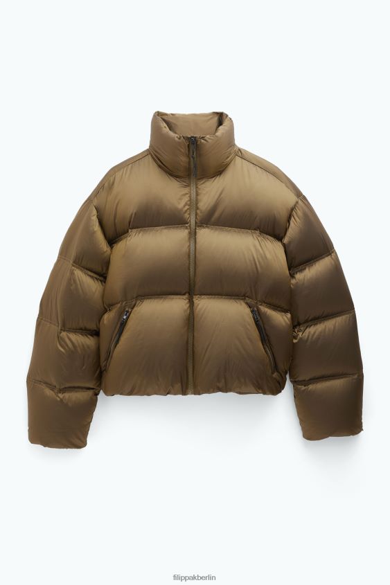 Filippa K L8HHT4 Bekleidung bronzegrün Frauen kurze Pufferjacke