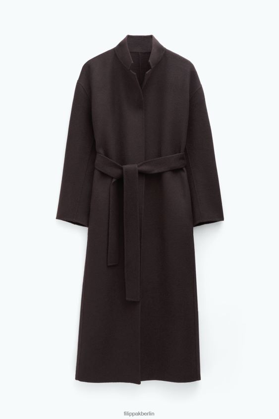 Filippa K L8HHT6 Bekleidung dunkle Schokolade Frauen Alexa Mantel